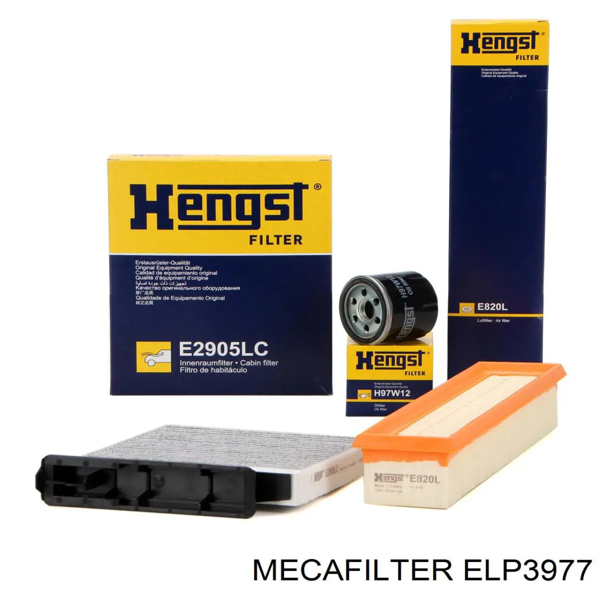 ELP3977 Mecafilter Повітряний фільтр двигуна