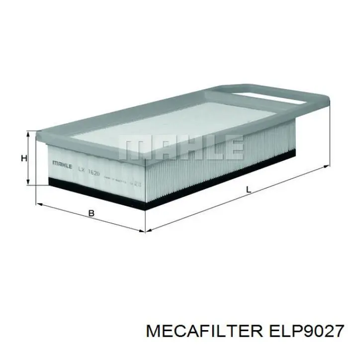 ELP9027 Mecafilter фільтр повітряний