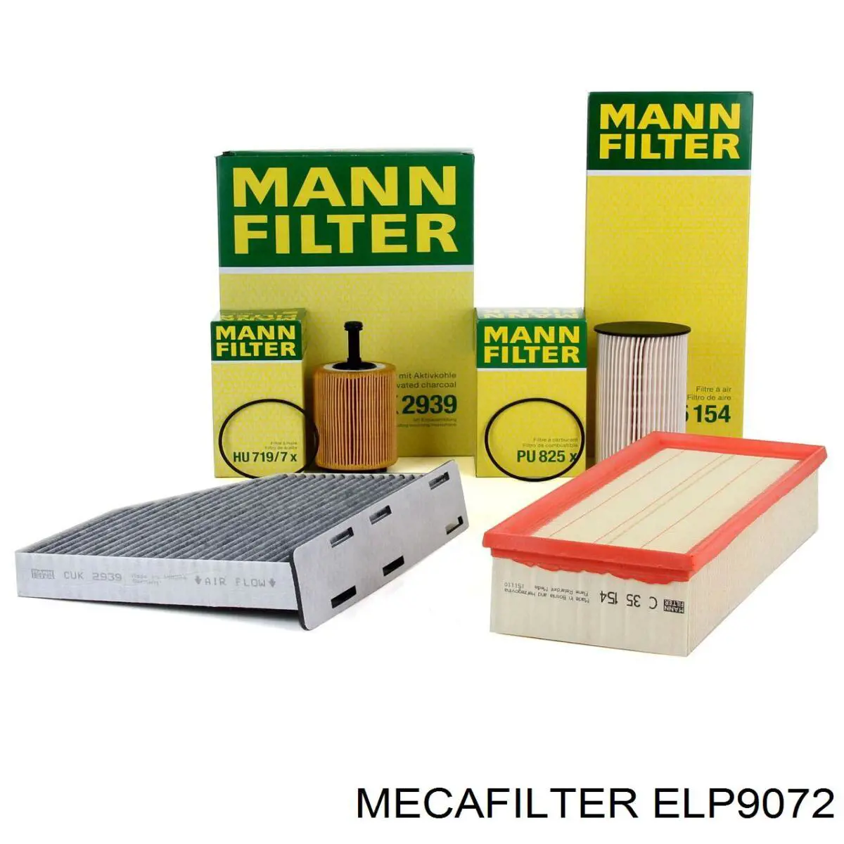 ELP9072 Mecafilter Повітряний фільтр двигуна