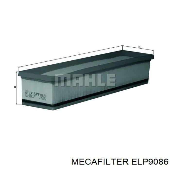 Купити ELP9086 Mecafilter Автомобільний фільтр повітря