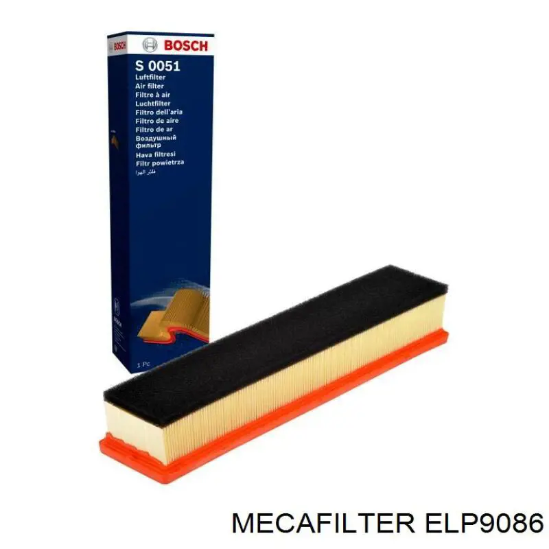 ELP9086 Mecafilter Повітряний фільтр двигуна