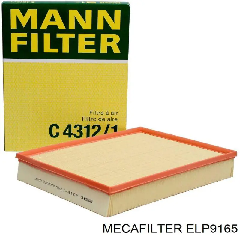 ELP9165 Mecafilter Повітряний фільтр двигуна
