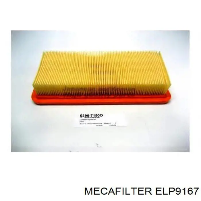 ELP9167 Mecafilter Повітряний фільтр двигуна