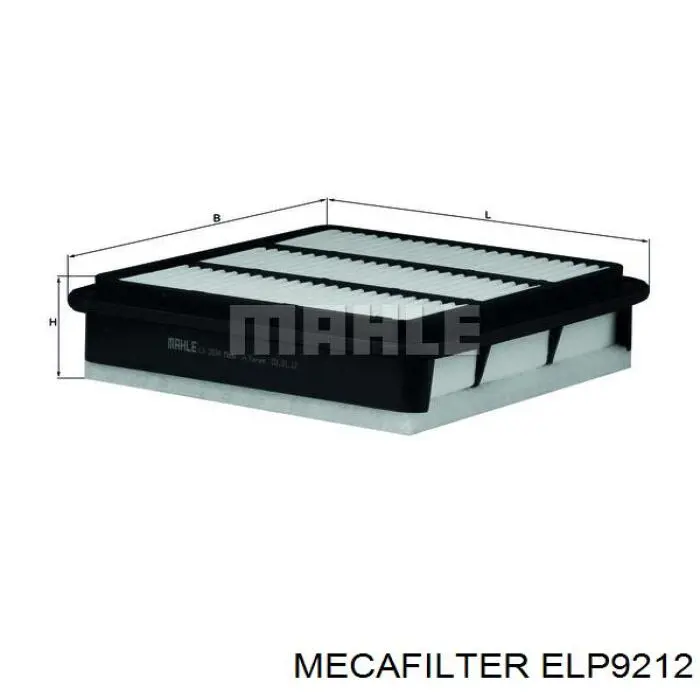 ELP9212 Mecafilter Повітряний фільтр двигуна