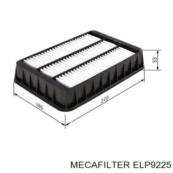 Елемент повітряного фільтра Mecafilter ELP9225 ціна, від 8.61 USD