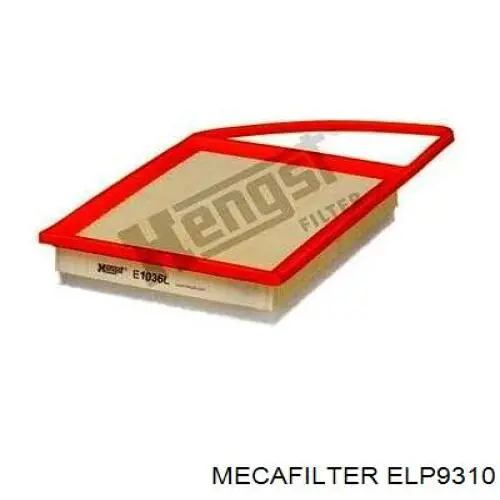 ELP9310 Mecafilter Повітряний фільтр двигуна