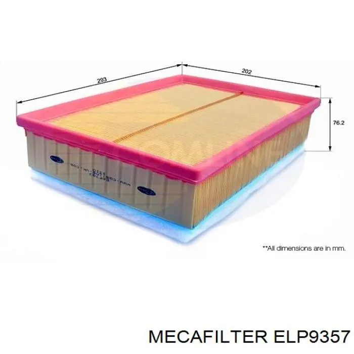 Купити ELP9357 Mecafilter Автомобільний фільтр повітря