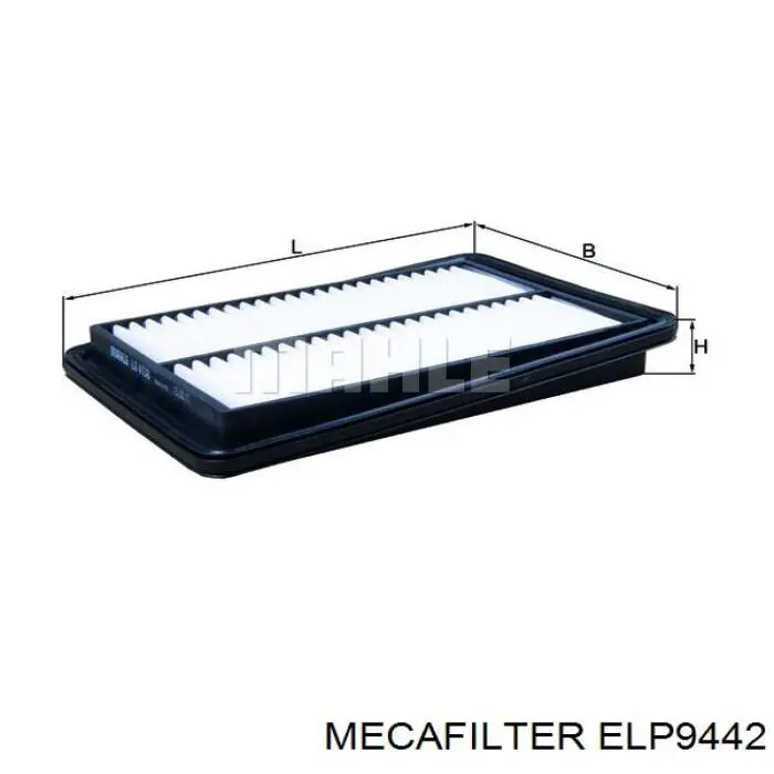 ELP9442 Mecafilter Повітряний фільтр двигуна