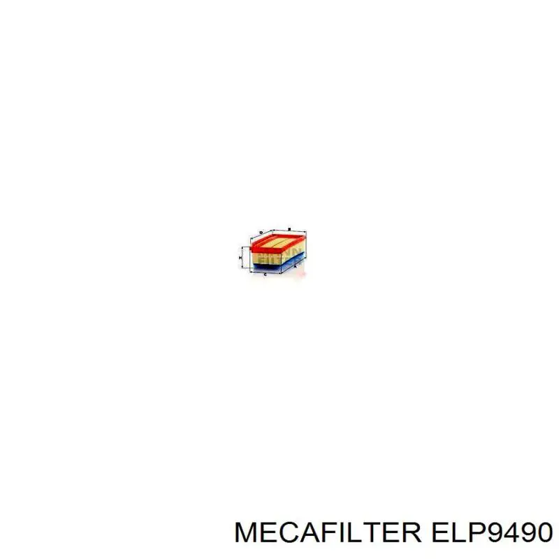 Фільтр повітряний Mecafilter ELP9490