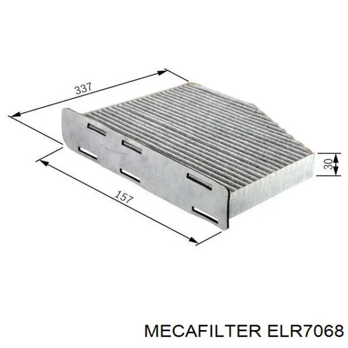 ELR7068 Mecafilter Внутрішньосалонний фільтр
