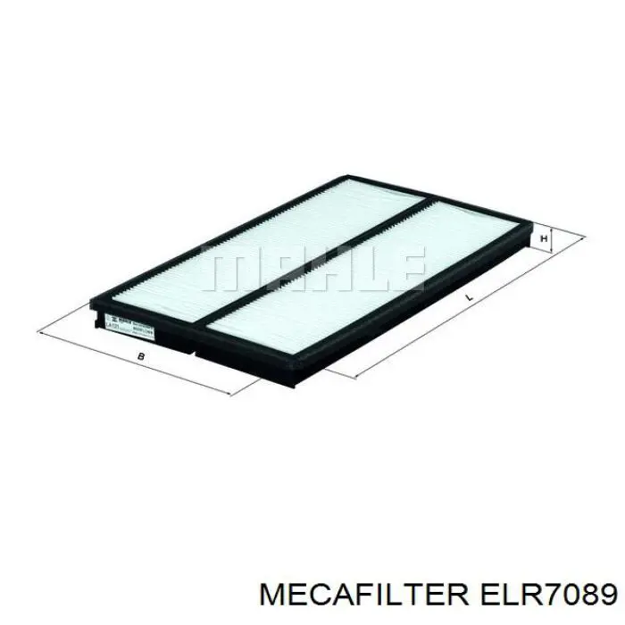 ELR7089 Mecafilter фільтр салону