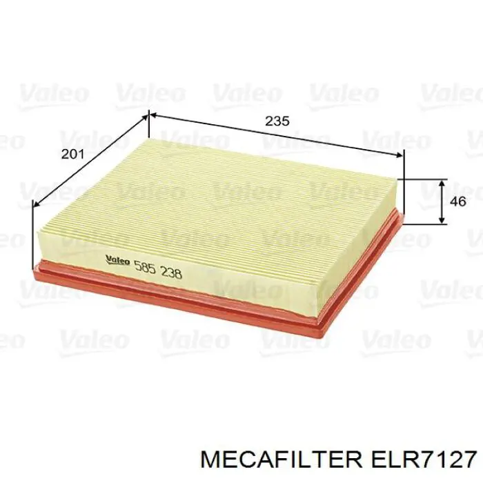 ELR7127 Mecafilter фільтр салону