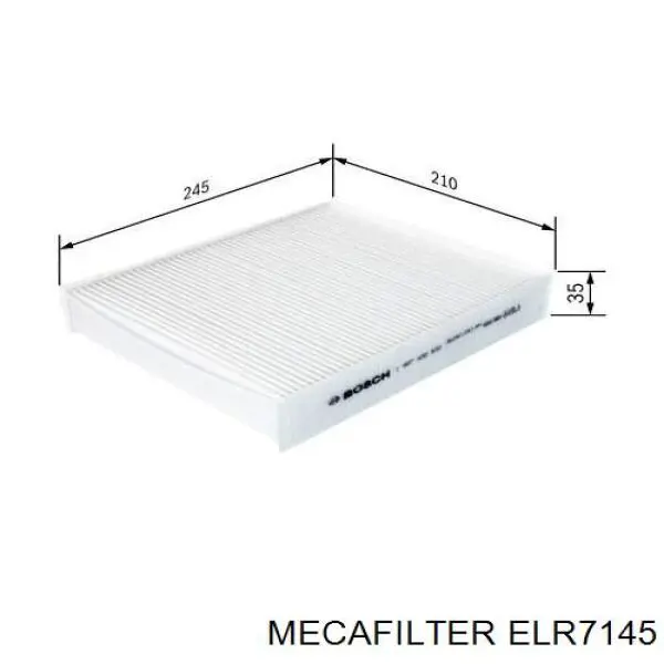 ELR7145 Mecafilter фільтр салону