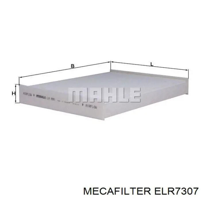 Купити ELR7307 Mecafilter Фільтр салону вугільний