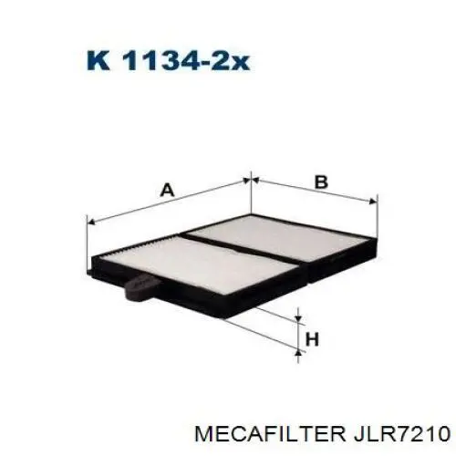 Фільтр салону JLR7210 Mecafilter