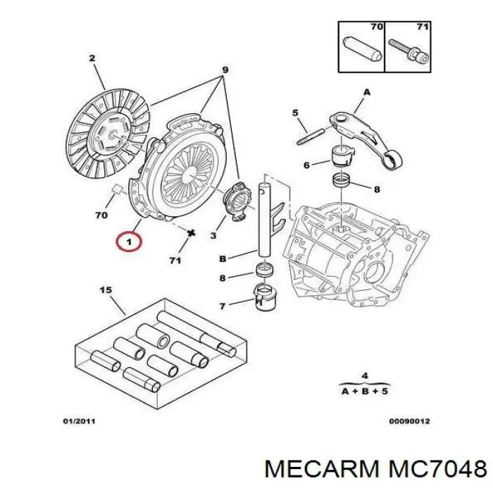 Корзина диска зчеплення Mecarm MRMMC7048