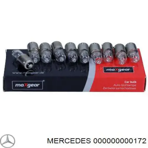 Лампи Mercedes 000000000172 ціна, від 2.05 USD