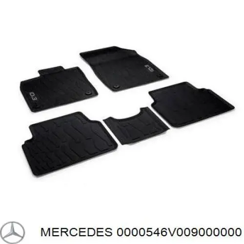 Ручка передніх дверей внутрішня, права Mercedes 0000546V009000000