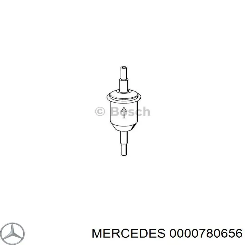 0000780656 Mercedes фільтр паливний