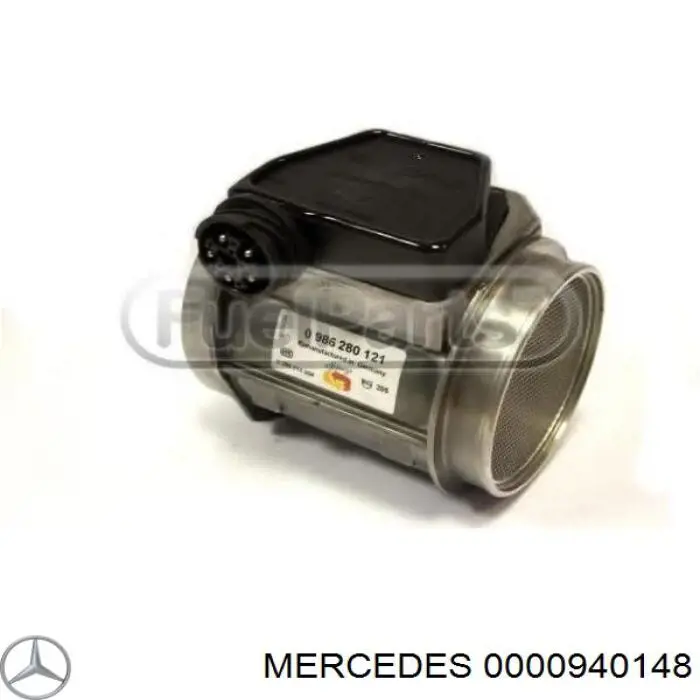 0000940148 Mercedes датчик потоку (витрати повітря, витратомір MAF - (Mass Airflow))