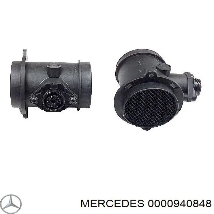 0000940848 Mercedes датчик потоку (витрати повітря, витратомір MAF - (Mass Airflow))