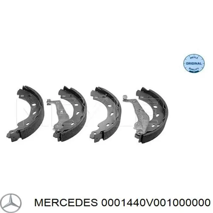 Колодки гальмові задні, барабанні 0001440V001000000 Mercedes