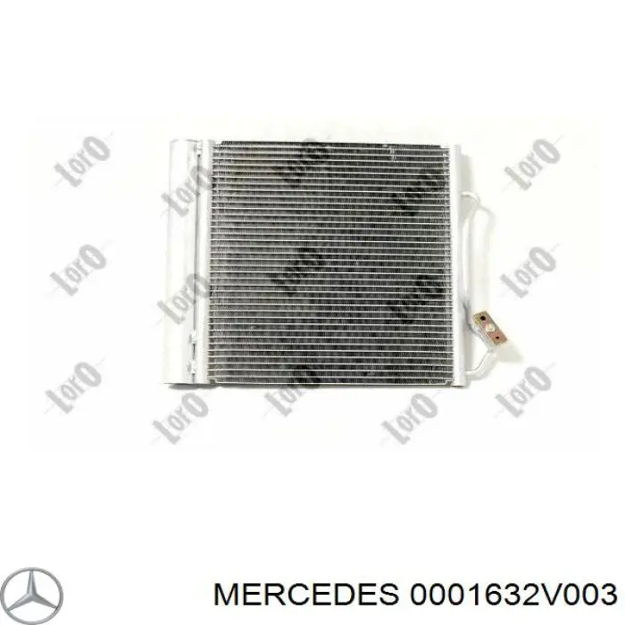 0001632V003 Mercedes радіатор кондиціонера