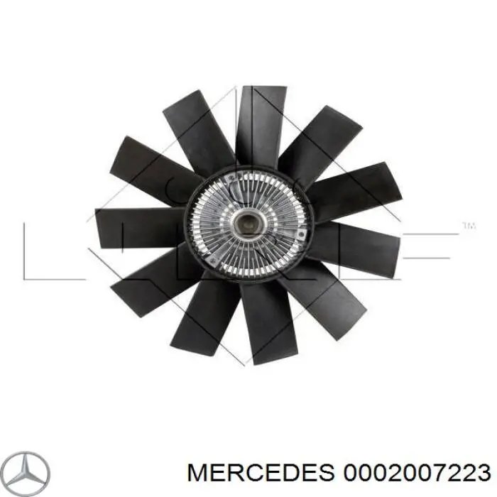 Вискомуфта, вязкостная муфта вентилятора охолодження 0002007223 Mercedes