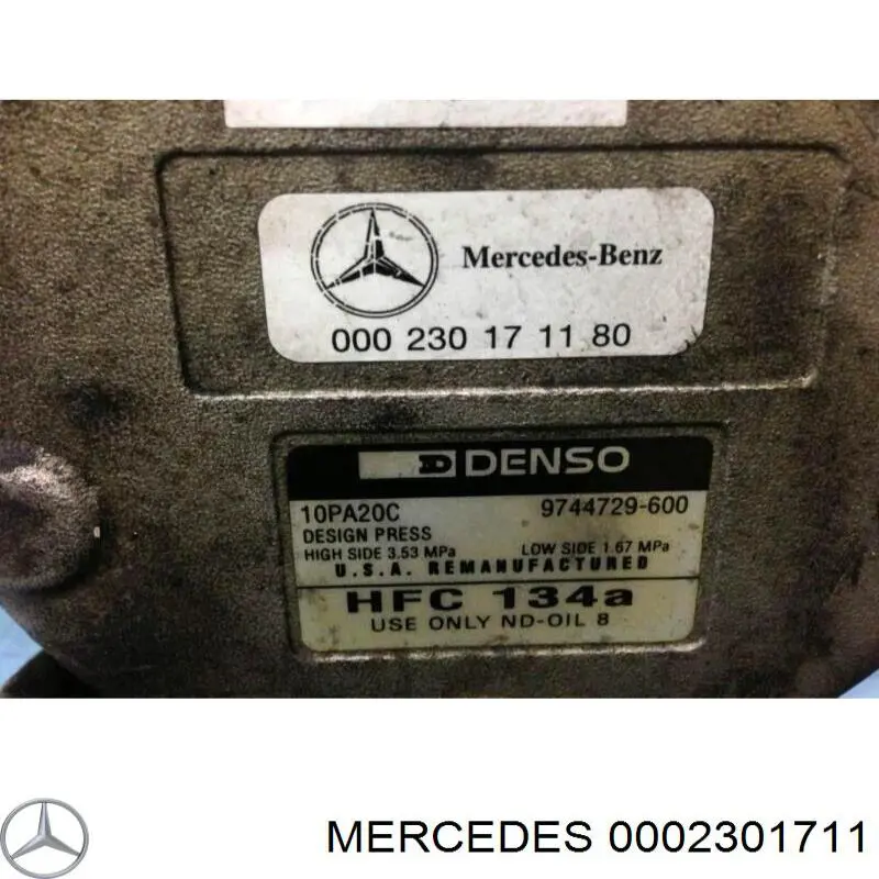 0002301711 Mercedes компресор кондиціонера