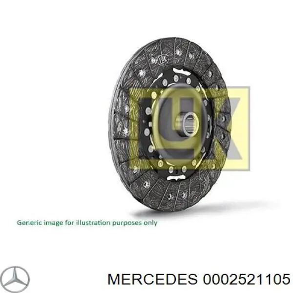 0002521105 Mercedes диск зчеплення
