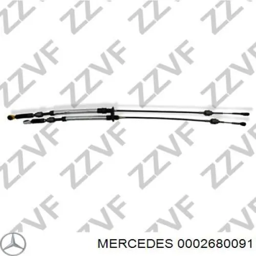 0002680091 Mercedes трос перемикання передач, вибору передачі