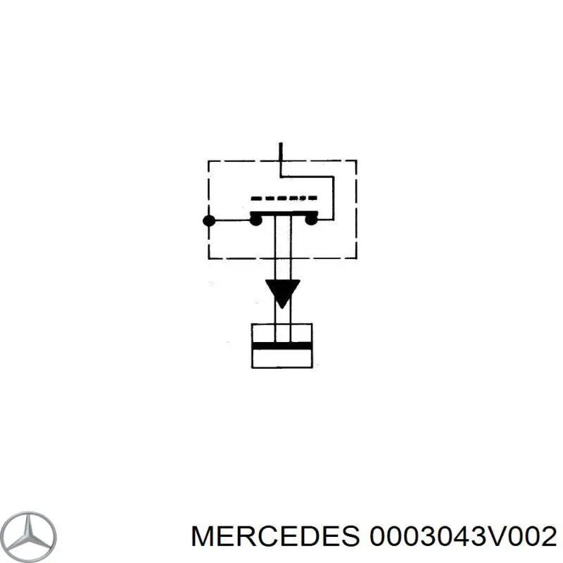 0003043V002 Mercedes Датчик показника тиску масла