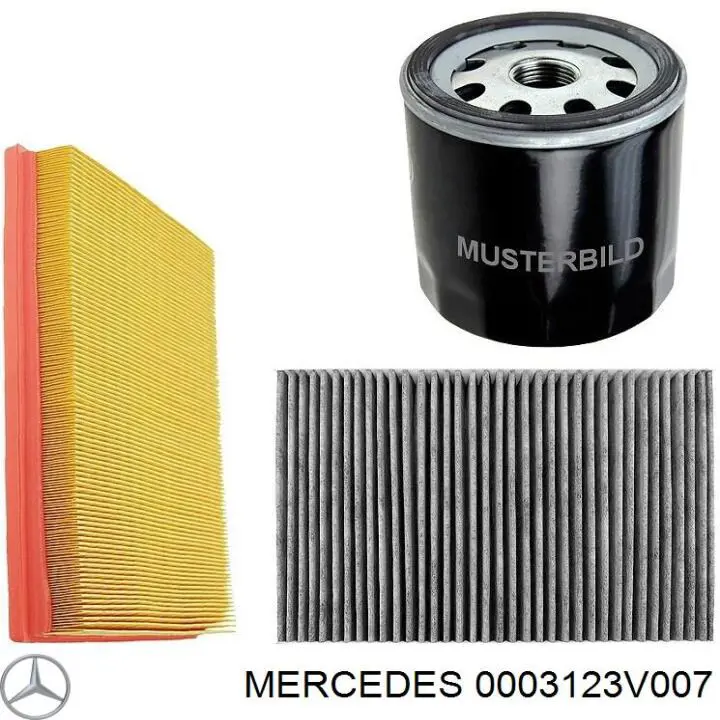 Елемент повітряного фільтра Mercedes 0003123V007 ціна, від 7.51 USD