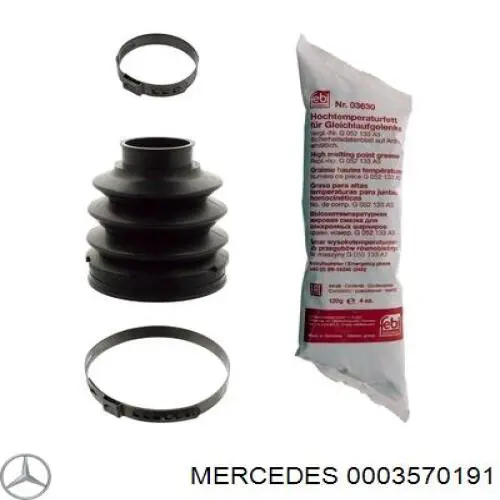 0003570191 Mercedes пильник шруса внутрішній, задньої піввісі
