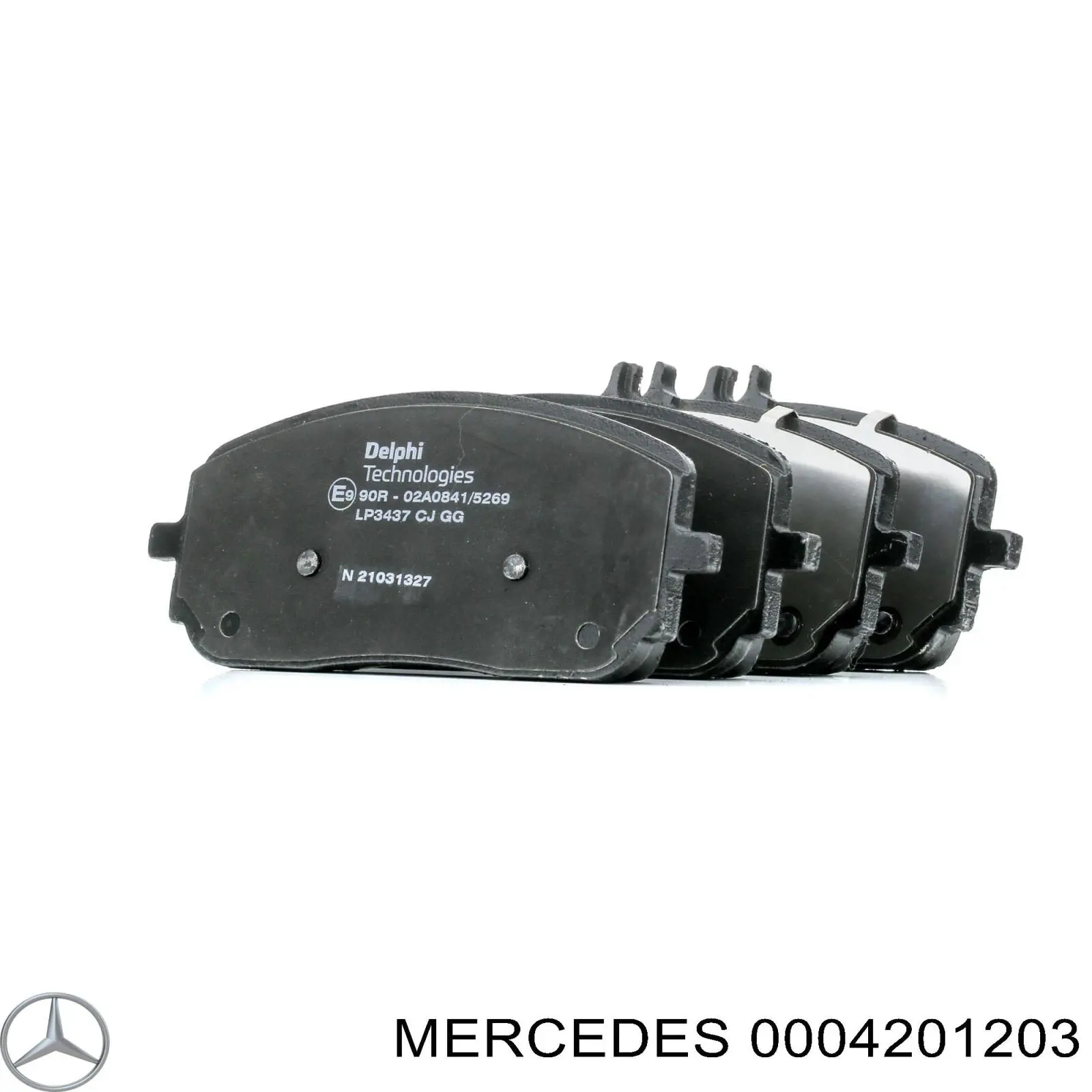 Купити A0004201203 Mercedes Колодки гальмівні передні, дискові