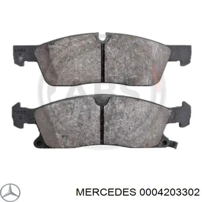 Колодки гальмівні передні, дискові 0004203302 Mercedes