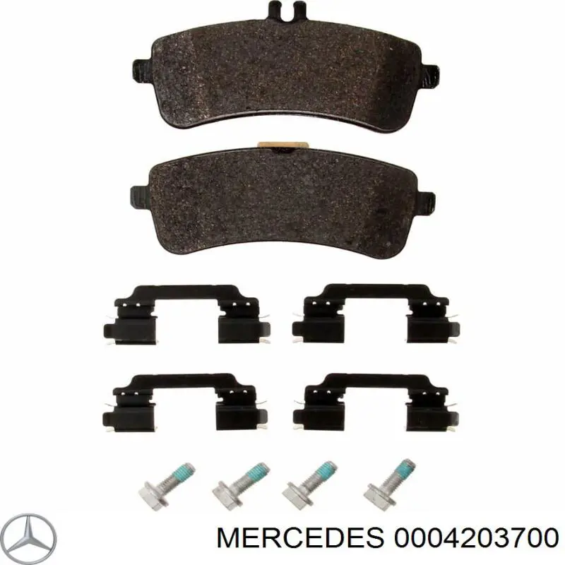 Колодки гальмові задні, дискові 0004203700 Mercedes