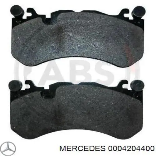 A0074203920 Mercedes колодки гальмівні передні, дискові