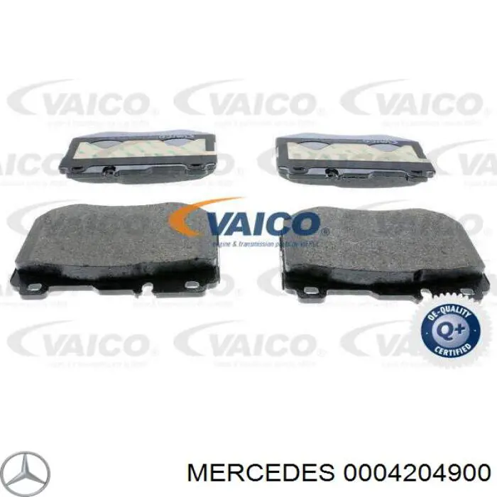 0004204900 Mercedes колодки гальмівні передні, дискові