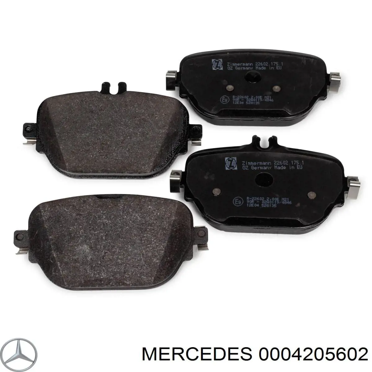 Колодки гальмові задні, дискові 0004205602 Mercedes