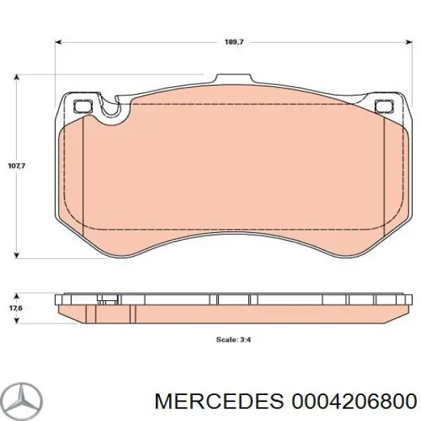 Купити A0004206800 Mercedes 