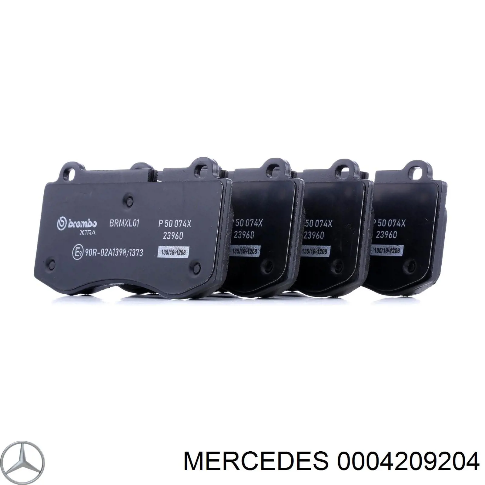 Колодки гальмівні передні, дискові 0004209204 Mercedes