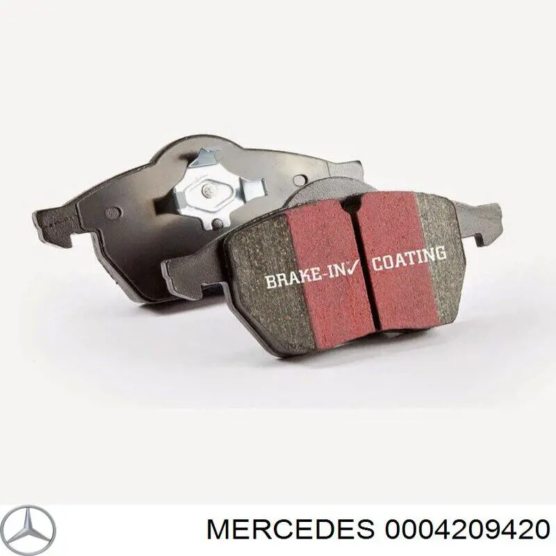 0004209420 Mercedes колодки гальмівні передні, дискові