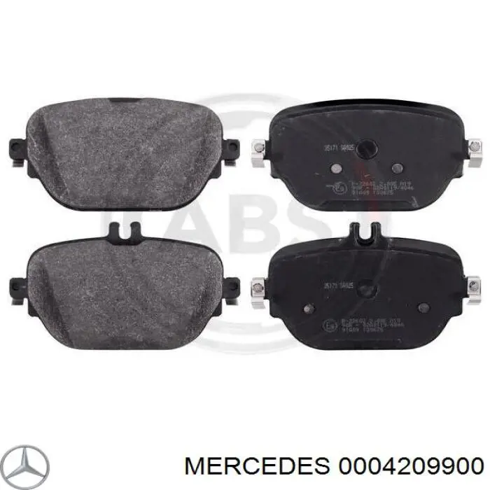 Колодки гальмові задні, дискові 0004209900 Mercedes