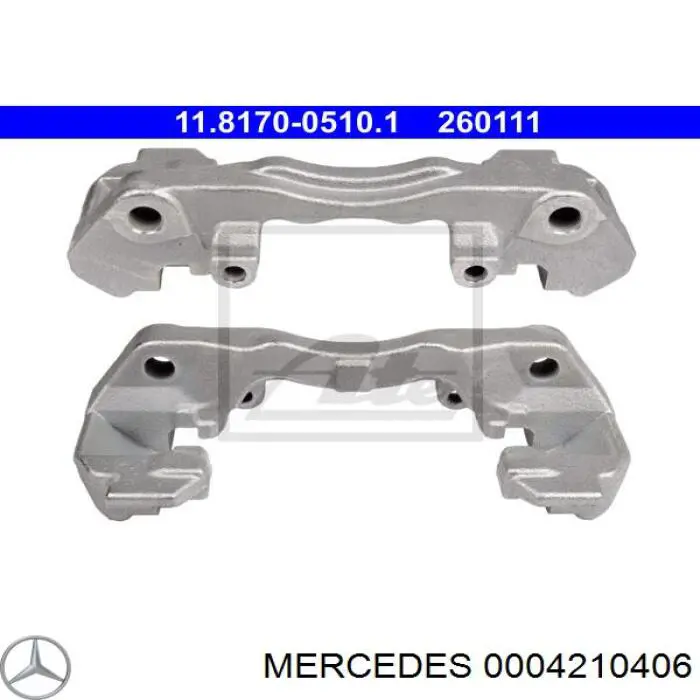 Скоба супорту переднього 0004210406 Mercedes