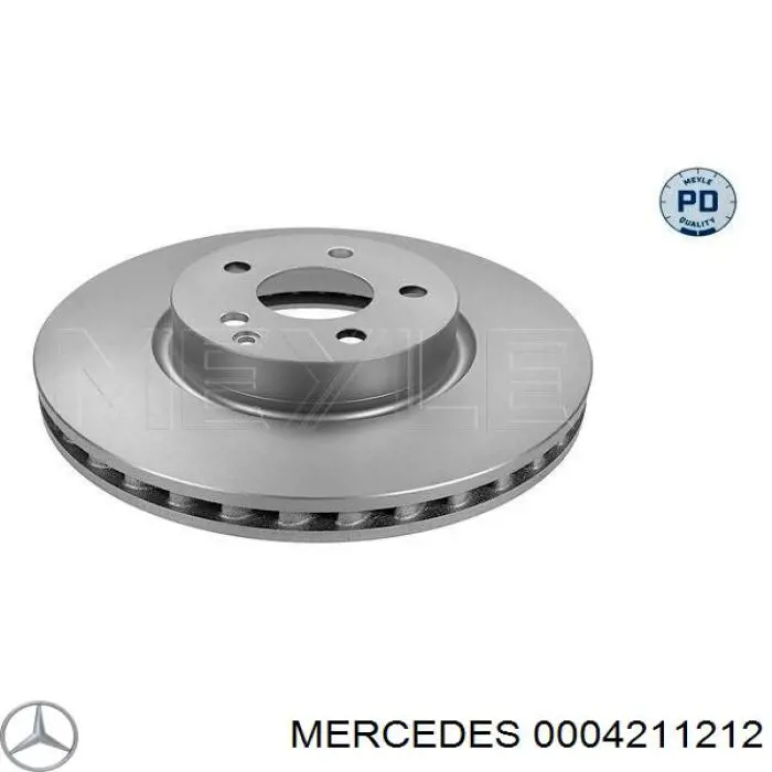 0004211212 Mercedes диск гальмівний передній