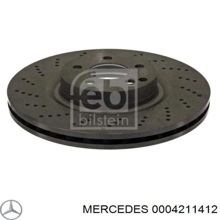 0004211412 Mercedes диск гальмівний передній