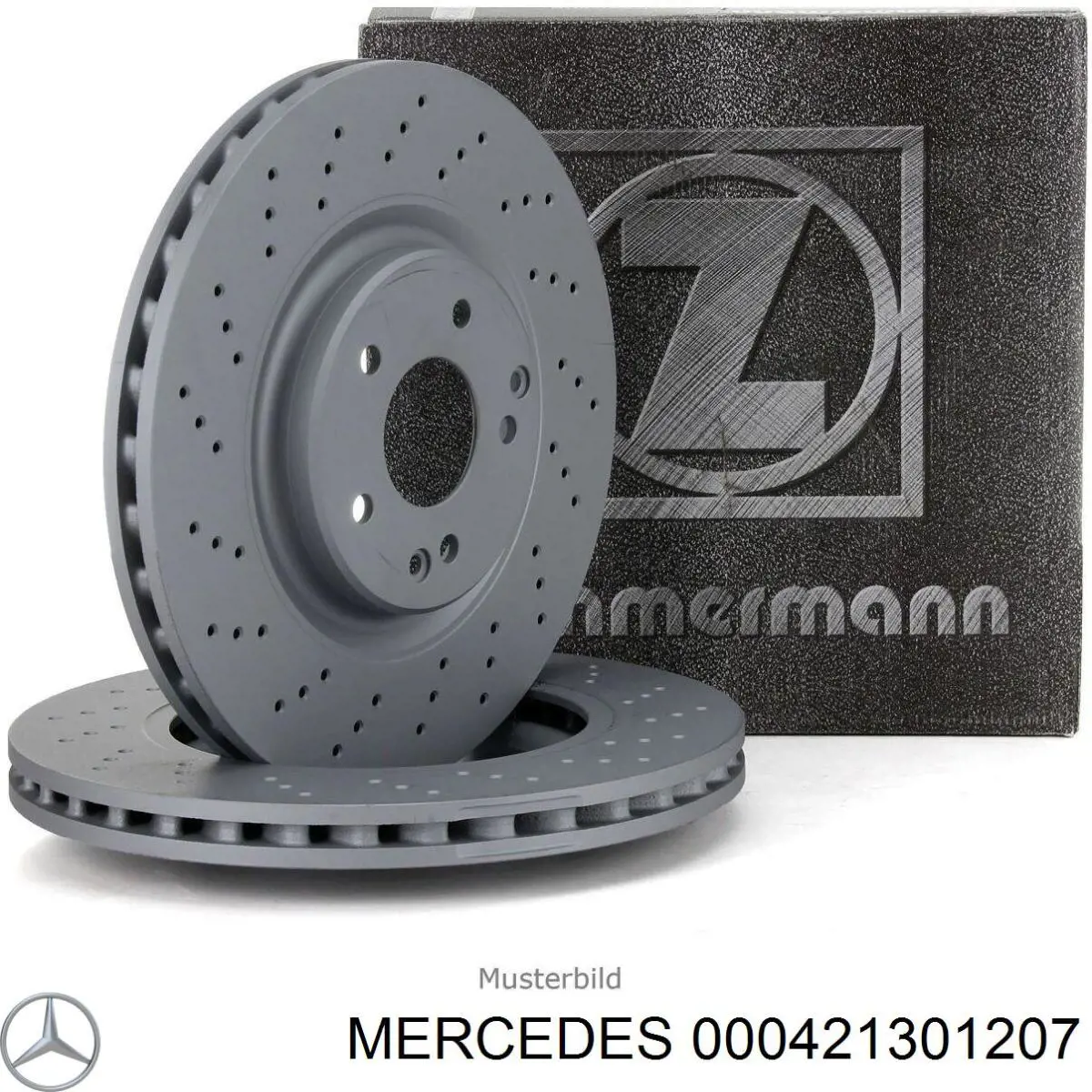 000421301207 Mercedes диск гальмівний передній