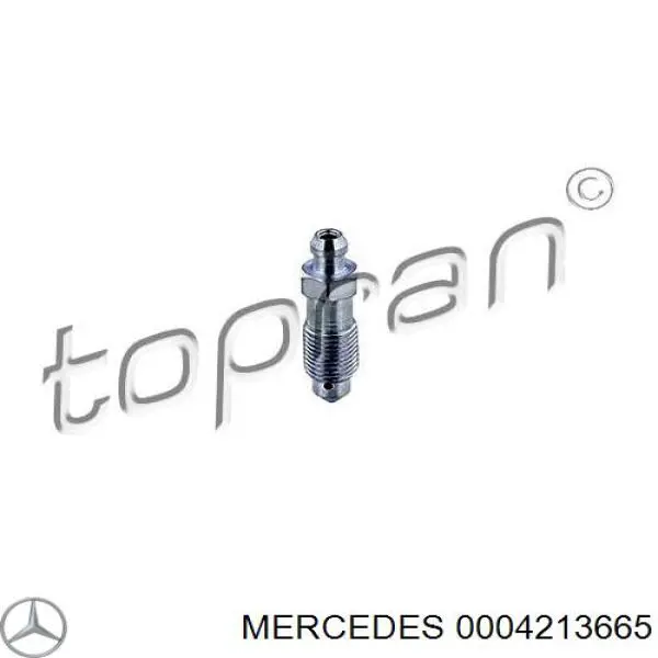 0004213665 Mercedes штуцер прокачування супорту гальмівного, переднього