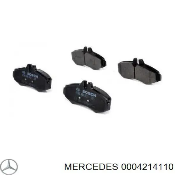 0004214110 Mercedes колодки гальмівні передні, дискові